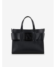 ARMANI EXCHANGE | 【A|Xアルマーニ エクスチェンジ】BOXロゴバックル　ハンドバッグ/トートバッグ(トートバッグ)