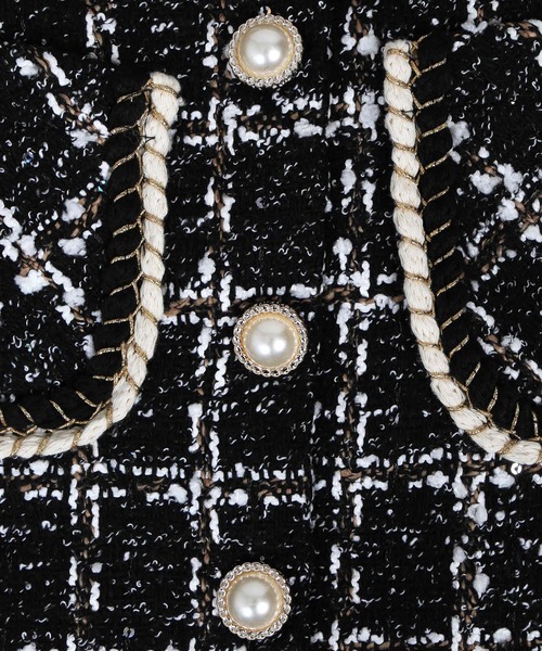 WC（ダブル シー）の「WC/パールボタンツイードスカパン（スカート・レディース・ブラック/ベージュ・FREE）」の10枚目の写真