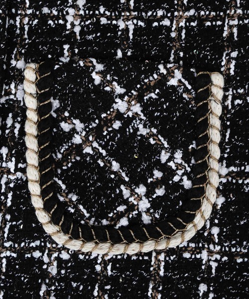 WC（ダブル シー）の「WC/パールボタンツイードスカパン（スカート・レディース・ブラック/ベージュ・FREE）」の8枚目の写真