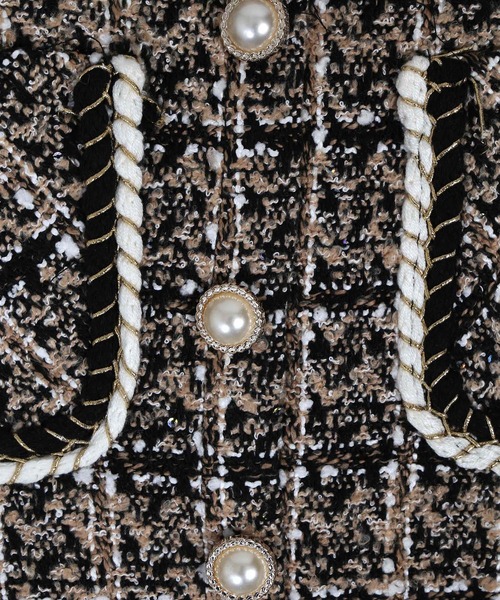 WC（ダブル シー）の「WC/パールボタンツイードスカパン（スカート・レディース・ブラック/ベージュ・FREE）」の9枚目の写真