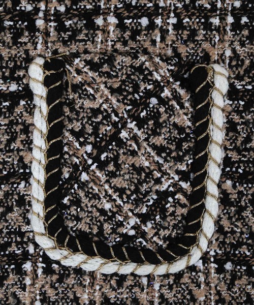 WC（ダブル シー）の「WC/パールボタンツイードスカパン（スカート・レディース・ブラック/ベージュ・FREE）」の4枚目の写真