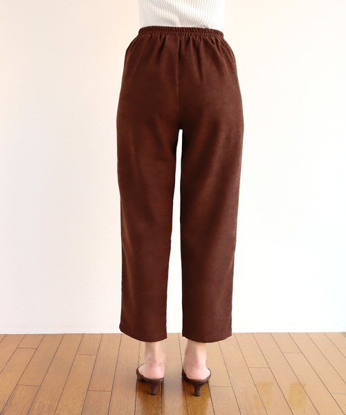 andme(アンドミー)の「起毛タックテーパードパンツ(その他パンツ・レディース・ブラック/ブラウン/キャメル/ブルー・M/L)」の8枚目の写真