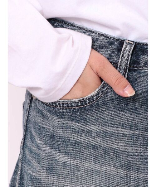 GYDA（ジェイダ）の「ウォッシュスカートライクショーパン（デニムスカート・レディース・インディゴブルー/ブラック/ライトブルー・X-SMALL/SMALL/MEDIUM）」の18枚目の写真