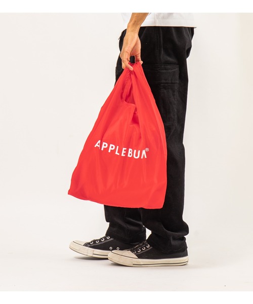 APPLEBUM（アップルバム）の「Reusable Shopping Bag（エコバッグ/サブバッグ・メンズ・オリーブ/レッド・FREE）」の3枚目の写真