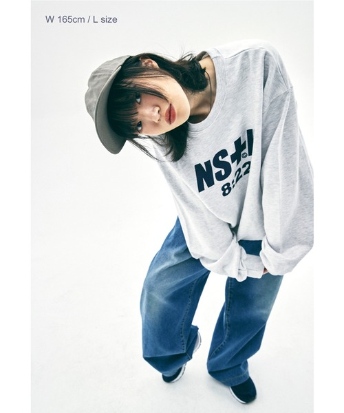 NASTY KICK（ナスティーキック）の「『NASTYKICK/NS+K/ナスティーキック』0822 SWEATSHIRTS/0822デザイン スウェットシャツ（スウェット・メンズ・ホワイト/ブラック・M）」の4枚目の写真