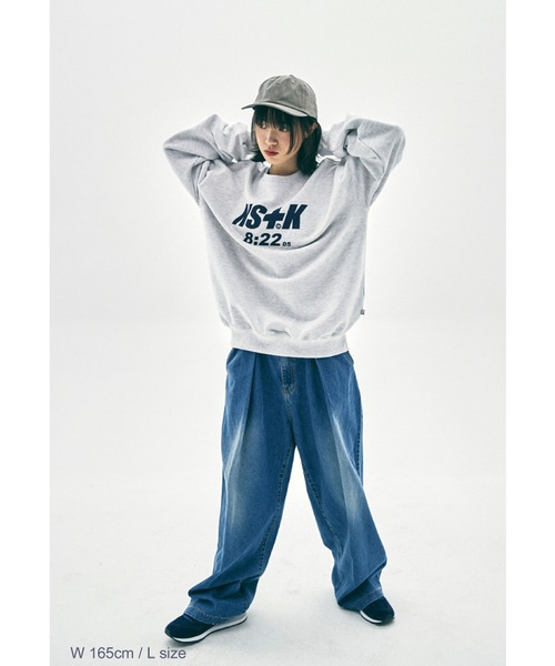 NASTY KICK（ナスティーキック）の「『NASTYKICK/NS+K/ナスティーキック』0822 SWEATSHIRTS/0822デザイン スウェットシャツ（スウェット・メンズ・ホワイト/ブラック・M）」の5枚目の写真