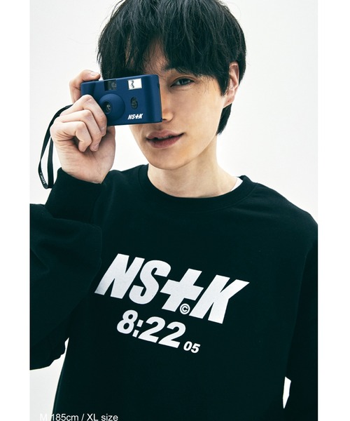 NASTY KICK（ナスティーキック）の「『NASTYKICK/NS+K/ナスティーキック』0822 SWEATSHIRTS/0822デザイン スウェットシャツ（スウェット・メンズ・ホワイト/ブラック・M）」の6枚目の写真