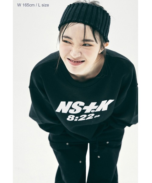 NASTY KICK（ナスティーキック）の「『NASTYKICK/NS+K/ナスティーキック』0822 SWEATSHIRTS/0822デザイン スウェットシャツ（スウェット・メンズ・ホワイト/ブラック・M）」の7枚目の写真