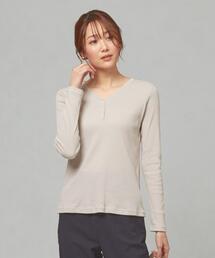 closet story（クローゼットストーリー）の「＜closet story＞ テレコ ヘンリーネック カットソー（Tシャツ/カットソー・レディース）」