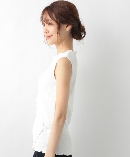 GLOBAL WORK（グローバルワーク）の「Beauteeメローリブタンク/935340（タンクトップ・レディース・ホワイト/ブラック/アイボリー/ブラウン系その他・MEDIUM/LARGE）」の15枚目の写真
