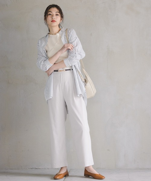 GLOBAL WORK（グローバルワーク）の「Beauteeメローリブタンク/935340（タンクトップ・レディース・ホワイト/ブラック/アイボリー/ブラウン系その他・MEDIUM/LARGE）」の20枚目の写真