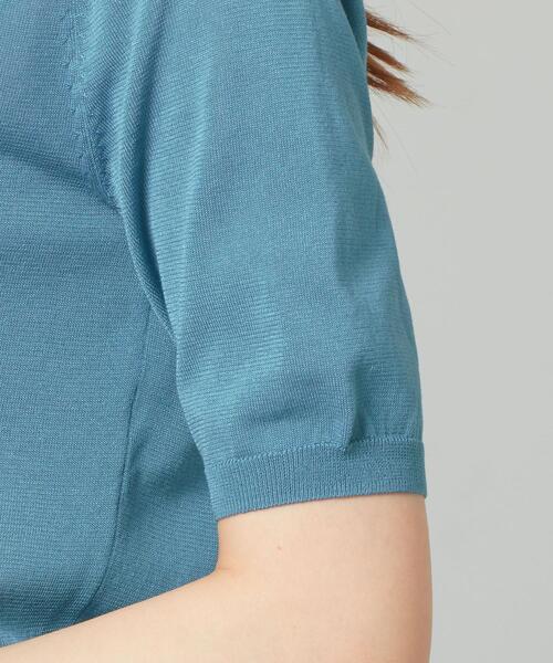 closet story（クローゼットストーリー）の「＜closet story＞□デオドラント Vネック SSL カーディガン [抗菌防臭] -手洗い可能-（カーディガン/ボレロ・レディース・ブラック/ホワイト/ターコイズブルー・FREE）」の13枚目の写真