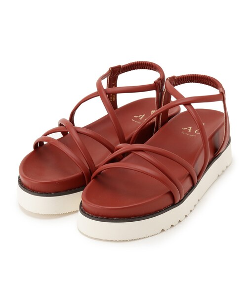 AG by aquagirl(エージーバイアクアガール)の「◆チューブ厚底サンダル(サンダル・レディース・オフホワイト/ブラック/ブラウン系・02/03)」の4枚目の写真