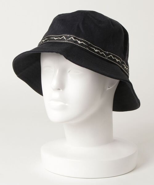 MANASTASH（マナスタッシュ）の「MANASTASH/マナスタッシュ　HEMP BOONIE ヘンプブーニー ハット（ハット・メンズ・ブラック/カラフル/カーキ・FREE）」の2枚目の写真