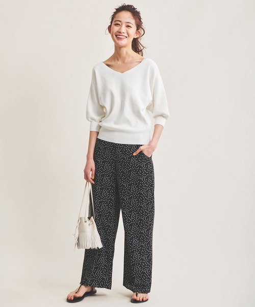 The Virgnia（ザ ヴァージニア）の「ランダムドットパンツ（その他パンツ・レディース・ブラック/オフホワイト・38/36）」の5枚目の写真