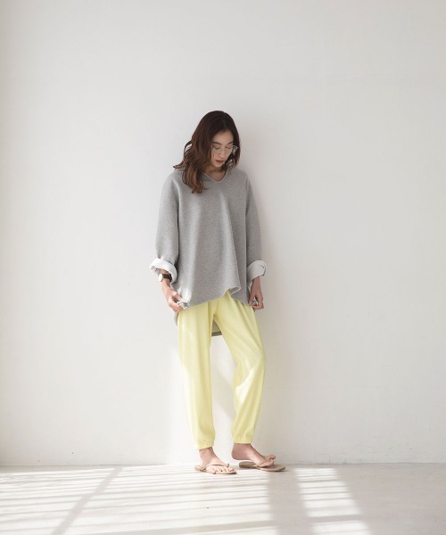 marjour（マージュール）の「RELAX LIB PANTS（その他パンツ・レディース・ブラック/イエロー/アイボリー・M）」の9枚目の写真