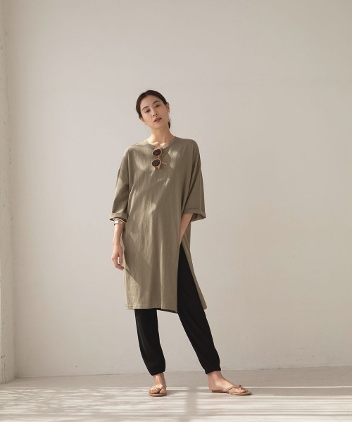 marjour（マージュール）の「RELAX LIB PANTS（その他パンツ・レディース・ブラック/イエロー/アイボリー・M）」の6枚目の写真