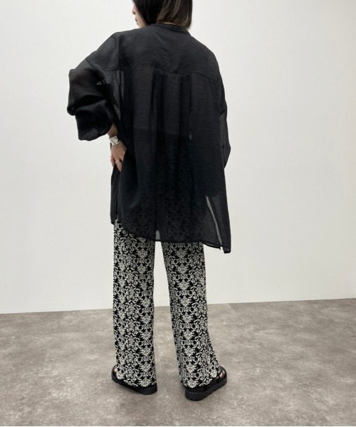 apres jour mignon（アプレジュールミニョン）の「ダマスク柄ニットパンツ 【ZOZOTOWN限定アイテム】（その他パンツ・レディース・ブラック/ライトベージュ/ブルー系その他/カーキ・X-LARGE/MEDIUM/SMALL）」の20枚目の写真