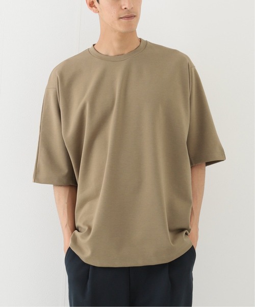 is-ness（イズネス）の「【IS-NESS / イズネス】 DJ DRAPING T-SHIRTS（Tシャツ/カットソー・メンズ・ブラック/ホワイト/カーキ/ベージュ・MEDIUM/LARGE/X-LARGE）」の3枚目の写真