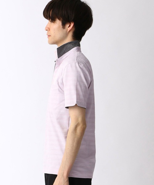 HIDEAWAYS NICOLE（ハイダウェイニコル）の「スキッパーポロシャツ（ポロシャツ・メンズ・ホワイト/ネイビー/ラベンダー/ブラック/サックスブルー・X-LARGE/XX-LARGE/LARGE/MEDIUM）」の16枚目の写真