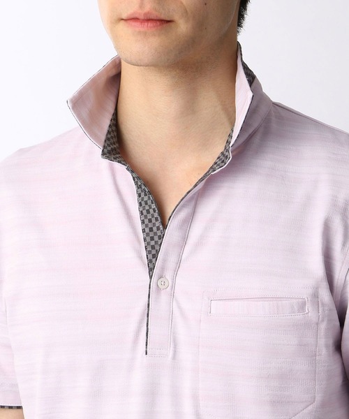 HIDEAWAYS NICOLE（ハイダウェイニコル）の「スキッパーポロシャツ（ポロシャツ・メンズ・ホワイト/ネイビー/ラベンダー/ブラック/サックスブルー・X-LARGE/XX-LARGE/LARGE/MEDIUM）」の10枚目の写真