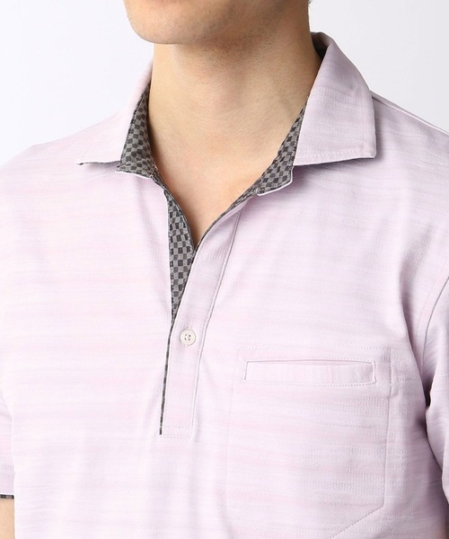 HIDEAWAYS NICOLE（ハイダウェイニコル）の「スキッパーポロシャツ（ポロシャツ・メンズ・ホワイト/ネイビー/ラベンダー/ブラック/サックスブルー・X-LARGE/XX-LARGE/LARGE/MEDIUM）」の14枚目の写真