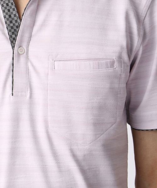 HIDEAWAYS NICOLE（ハイダウェイニコル）の「スキッパーポロシャツ（ポロシャツ・メンズ・ホワイト/ネイビー/ラベンダー/ブラック/サックスブルー・X-LARGE/XX-LARGE/LARGE/MEDIUM）」の12枚目の写真