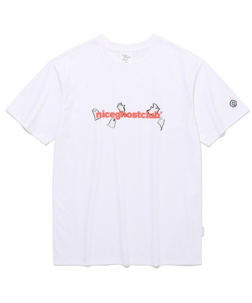 ISTKUNST(イストクンスト)の「【ISTKUNST / nice ghost club】LUMINOUS GHOST LOGO TEE / ナイスゴーストクラブ ルミナス ゴースト ロゴ Tシャツ(Tシャツ/カットソー・メンズ・ブルー/ホワイト・LARGE/SMALL/MEDIUM)」の1枚目の写真