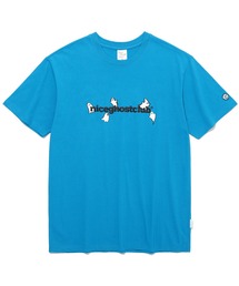 【ISTKUNST / nice ghost club】LUMINOUS GHOST LOGO TEE / ナイスゴーストクラブ ルミナス ゴースト ロゴ Tシャツ