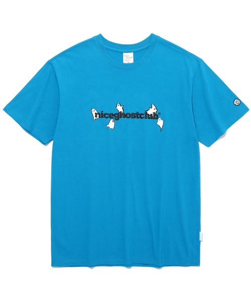 ISTKUNST(イストクンスト)の「【ISTKUNST / nice ghost club】LUMINOUS GHOST LOGO TEE / ナイスゴーストクラブ ルミナス ゴースト ロゴ Tシャツ(Tシャツ/カットソー・メンズ・ブルー/ホワイト・LARGE/SMALL/MEDIUM)」の2枚目の写真