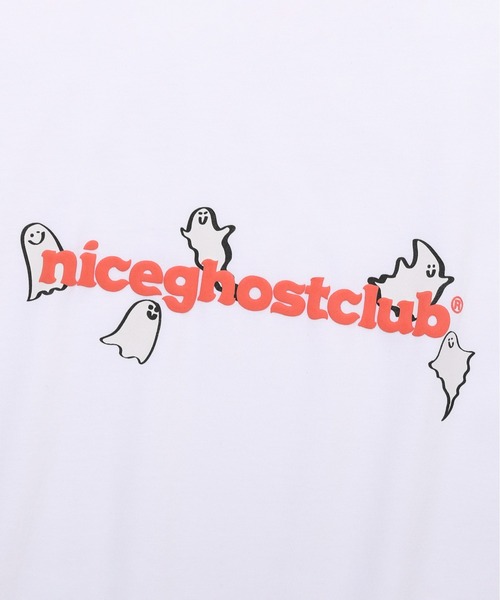 ISTKUNST(イストクンスト)の「【ISTKUNST / nice ghost club】LUMINOUS GHOST LOGO TEE / ナイスゴーストクラブ ルミナス ゴースト ロゴ Tシャツ(Tシャツ/カットソー・メンズ・ブルー/ホワイト・LARGE/SMALL/MEDIUM)」の12枚目の写真