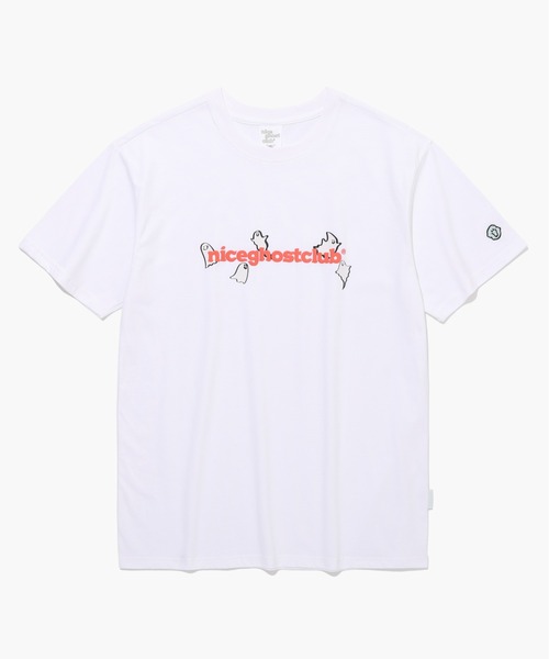 ISTKUNST(イストクンスト)の「【ISTKUNST / nice ghost club】LUMINOUS GHOST LOGO TEE / ナイスゴーストクラブ ルミナス ゴースト ロゴ Tシャツ(Tシャツ/カットソー・メンズ・ブルー/ホワイト・LARGE/SMALL/MEDIUM)」の9枚目の写真
