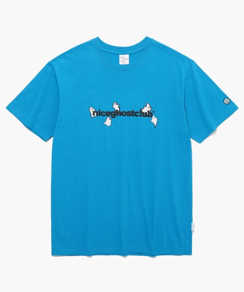 ISTKUNST(イストクンスト)の「【ISTKUNST / nice ghost club】LUMINOUS GHOST LOGO TEE / ナイスゴーストクラブ ルミナス ゴースト ロゴ Tシャツ(Tシャツ/カットソー・メンズ・ブルー/ホワイト・LARGE/SMALL/MEDIUM)」の21枚目の写真