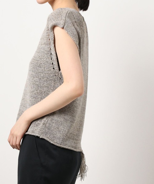 RIVE DROITE（リヴドロワ）の「フリンジニットタンク（ニット/セーター・レディース・ホワイト系その他/ブラウン・FREE）」の15枚目の写真
