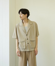 【VIBGYOR BY AS】薄梨地シングルポケットJKT(BL)
