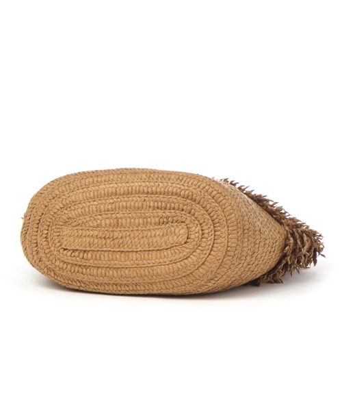 studio CLIP（スタディオクリップ）の「ペーパーフリンジカゴバッグ（かごバッグ・レディース・ナチュラル/オレンジ/ベージュ・FREE）」の5枚目の写真