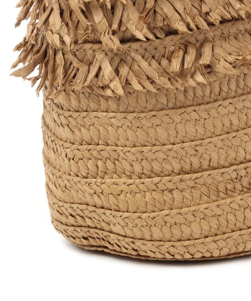 studio CLIP（スタディオクリップ）の「ペーパーフリンジカゴバッグ（かごバッグ・レディース・ナチュラル/オレンジ/ベージュ・FREE）」の16枚目の写真