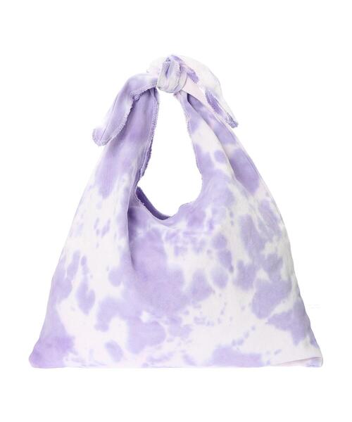 Green Parks(グリーンパークス)の「・キャンバスリボンワンショルトートバッグ*(トートバッグ・レディース・パープル/グリーン/レオパード/ドット・FREE)」の6枚目の写真