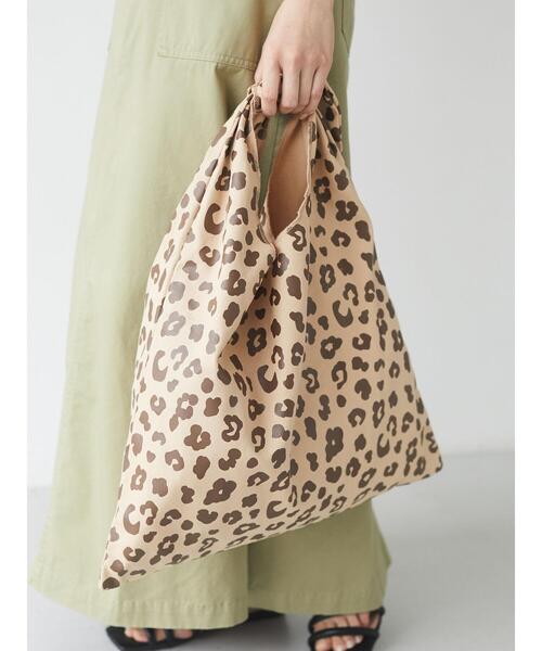 Green Parks(グリーンパークス)の「・キャンバスリボンワンショルトートバッグ*(トートバッグ・レディース・パープル/グリーン/レオパード/ドット・FREE)」の7枚目の写真