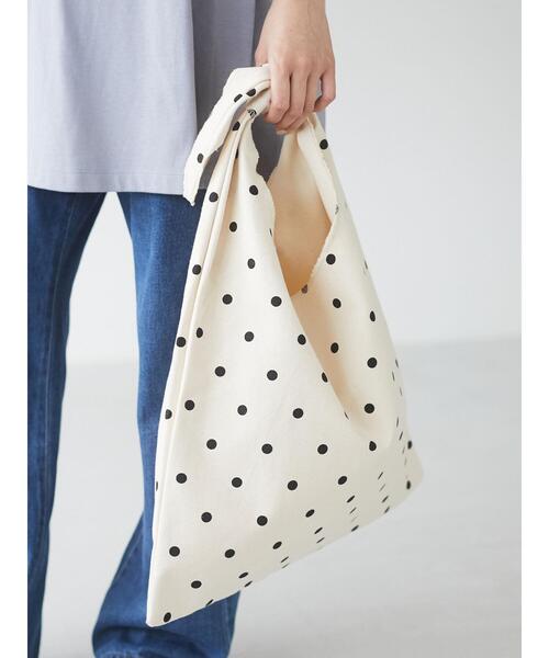 Green Parks(グリーンパークス)の「・キャンバスリボンワンショルトートバッグ*(トートバッグ・レディース・パープル/グリーン/レオパード/ドット・FREE)」の15枚目の写真