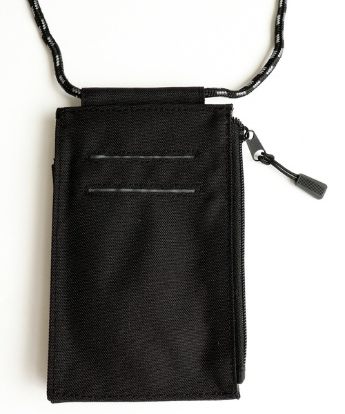 GERRY（ジェリー）の「GERRY はっ水加工 サスティナブル スマホ ショルダー ポーチ（ショルダーバッグ・メンズ・ブラック/ダークグリーン・FREE）」の8枚目の写真