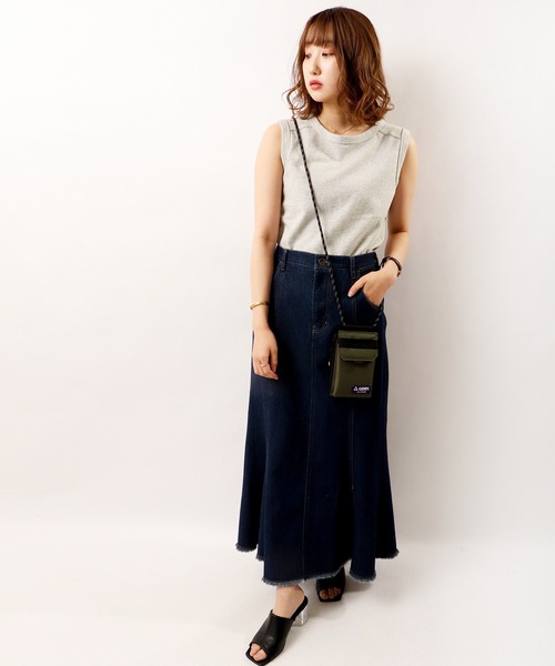 GERRY（ジェリー）の「GERRY はっ水加工 サスティナブル スマホ ショルダー ポーチ（ショルダーバッグ・メンズ・ブラック/ダークグリーン・FREE）」の21枚目の写真