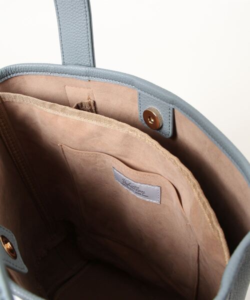 cache cache（カシュ カシュ）の「カシュカシュ cachecache / ワンハンドルバケツパーテーション合皮トート（トートバッグ・レディース・ブラック/サックスブルー/ホワイト系その他/ネイビー/ベージュ系その他・FREE）」の8枚目の写真