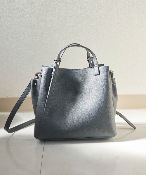 ROPE' PICNIC(ロペピクニック)の「【軽量】スウェイハンドル5層ミドルトート&ショルダーバッグ(ショルダーバッグ・レディース・ネイビー/キナリ/レッド系その他2・FREE)」の5枚目の写真