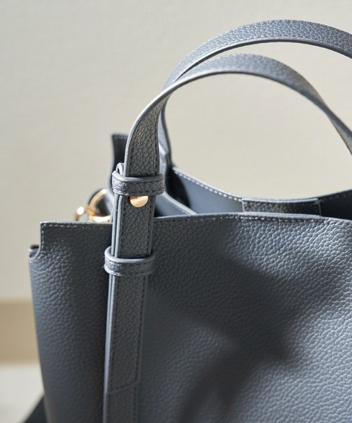 ROPE' PICNIC(ロペピクニック)の「【軽量】スウェイハンドル5層ミドルトート&ショルダーバッグ(ショルダーバッグ・レディース・ネイビー/キナリ/レッド系その他2・FREE)」の7枚目の写真