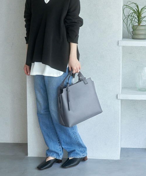 ROPE' PICNIC(ロペピクニック)の「【軽量】スウェイハンドル5層ミドルトート&ショルダーバッグ(ショルダーバッグ・レディース・ネイビー/キナリ/レッド系その他2・FREE)」の18枚目の写真