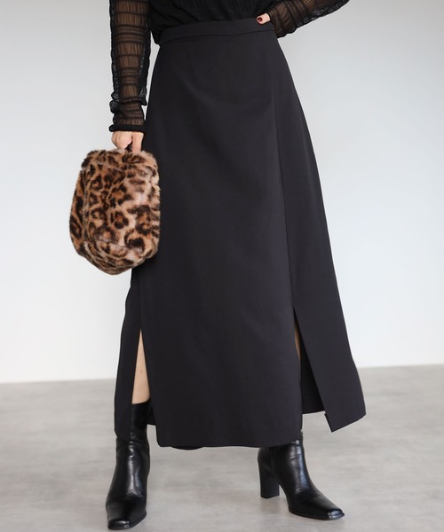 each（イーチ）の「スカートライクパンツ（その他パンツ・レディース・アイボリー/ブラック・FREE）」の2枚目の写真