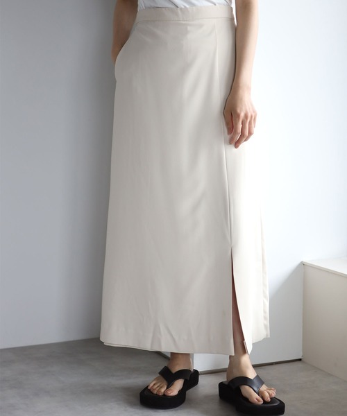each（イーチ）の「スカートライクパンツ（その他パンツ・レディース・アイボリー/ブラック・FREE）」の8枚目の写真