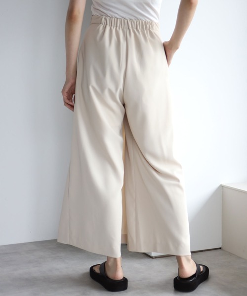 each（イーチ）の「スカートライクパンツ（その他パンツ・レディース・アイボリー/ブラック・FREE）」の15枚目の写真