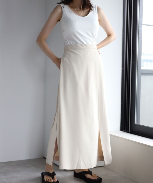 each（イーチ）の「スカートライクパンツ（その他パンツ・レディース・アイボリー/ブラック・FREE）」の11枚目の写真